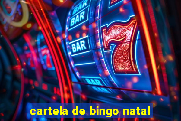 cartela de bingo natal